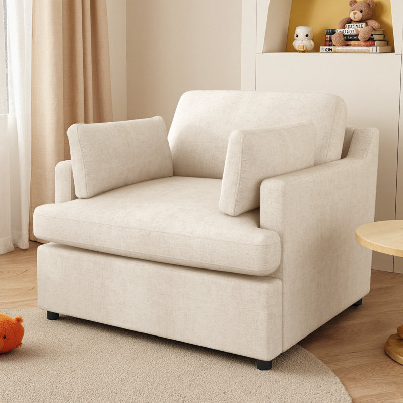 Fauteuil d'appoint Mirod, Polyester beige