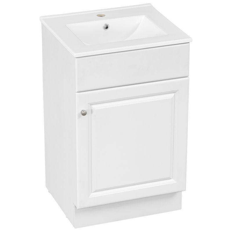 Meuble-lavabo de 20 po avec lavabo, Blanc