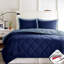 Édredon ultra-confortable de 3 m avec très grandes taies décoratives et rembourrage matelassé à losanges doux et chaud-119105787-119105793