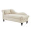 Chaise longue moderne en velours avec rangement caché-129756515