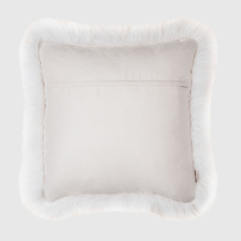 Housse et insert de coussin carré Fieldman, Ivoire naturel