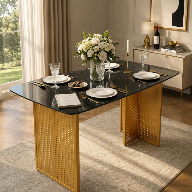 Table de salle à manger, White/Black