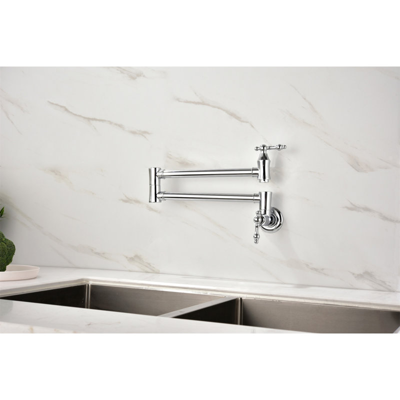 Pot Filler Faucet Wall Mount, Chrome