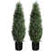 2Pcs Artificial Topiary Tree, Artificial Cedar Topiary Trees