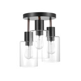 Plafonnier semi-encastré 3 lumières 12 po