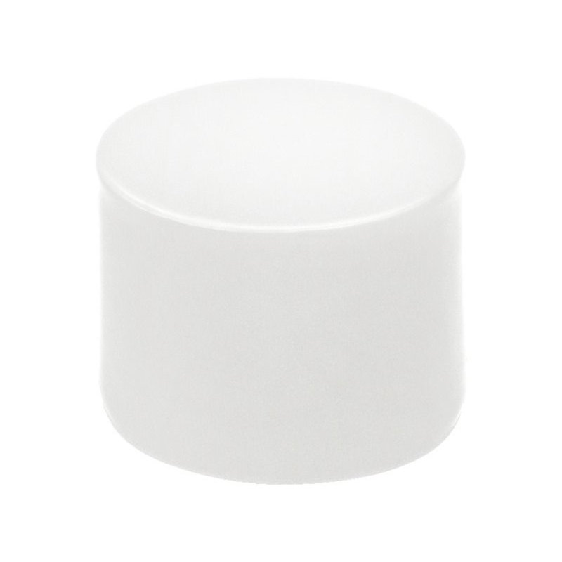 Round Pouffe Basic - Seat Height: 12", 14" H x 25" W x 25" D, White