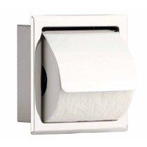 304 Stainless Steel Wall Recessed Built-in Bath Toilet Tissue Roll Reel  Paper Holder Tray Rose