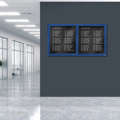Tableau d'affichage mural fermé pour armoire d'annuaire