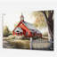 Monochome jaune et gris Farm V - Barn Farm Ranch, art mural acrylique-1274033163