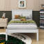 Twin Size Platform Bed Frame With Headboard-881155938