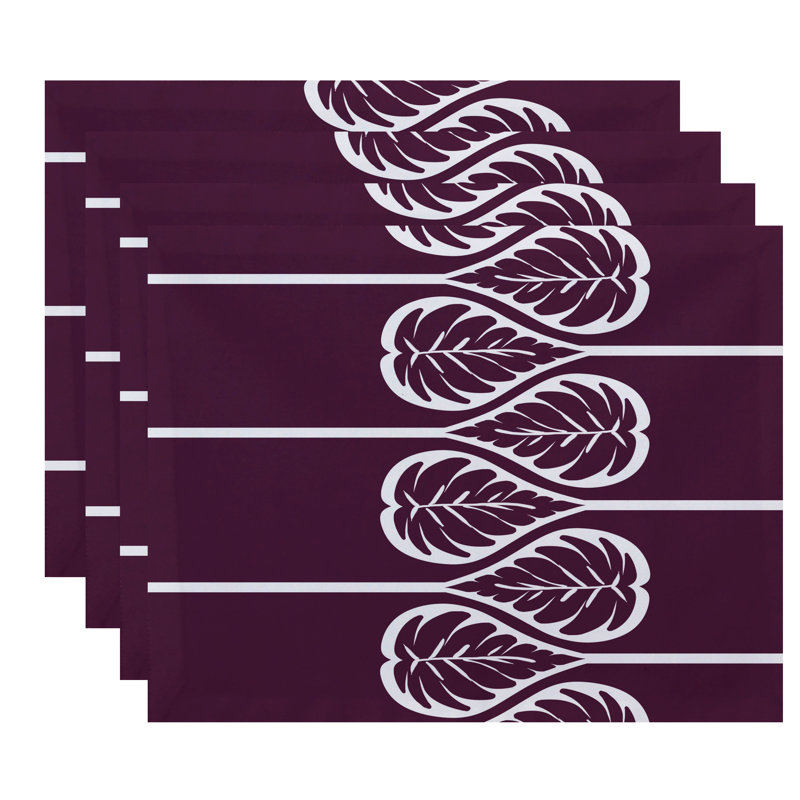 Ensemble de 4 napperons Wagstaff, Mauve