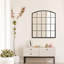 Arch Metal window panel Mirror