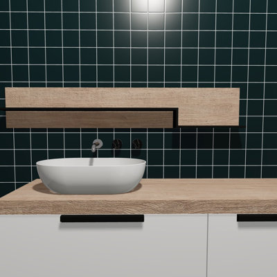 Torch Song 4'' W x 4'' L Glass Singular Tile