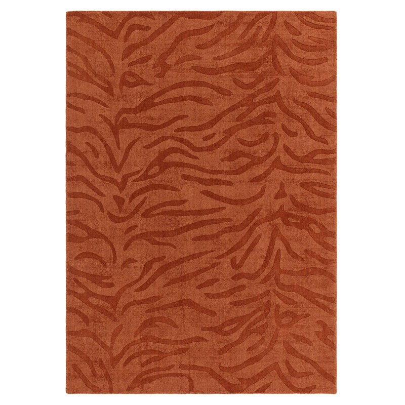 Alisandra Animal Print Wool Hand Woven Area Rug, Rectangle 160 x 230 cm