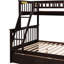 Lit superposé convertible simple au-dessus d'un lit double avec tiroirs de rangement, structure et bois de pin, configuration stable et sécuritaire, lit solide, assemblage sans tracas-2039111771