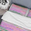 Multicolore grunge rayé - ensemble de housse de couette abstrait - microfibre de polyester-208947038