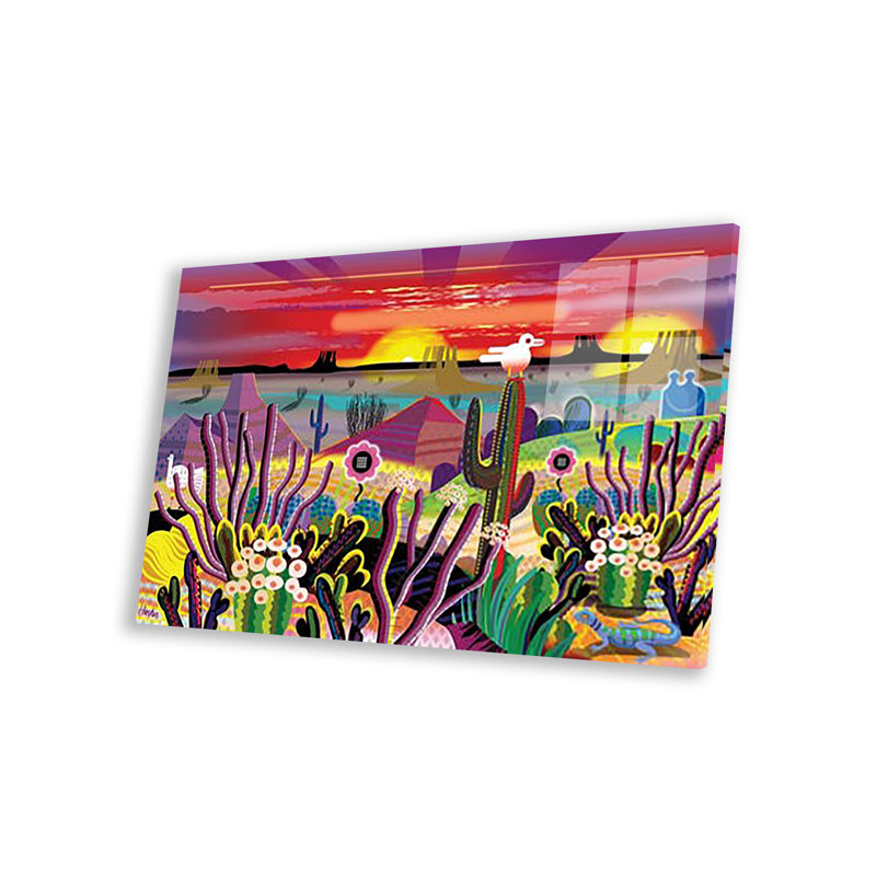 Jardin d'Eden, impression sur verre acrylique, H 16 po x l 24 po x P 0,25 po
