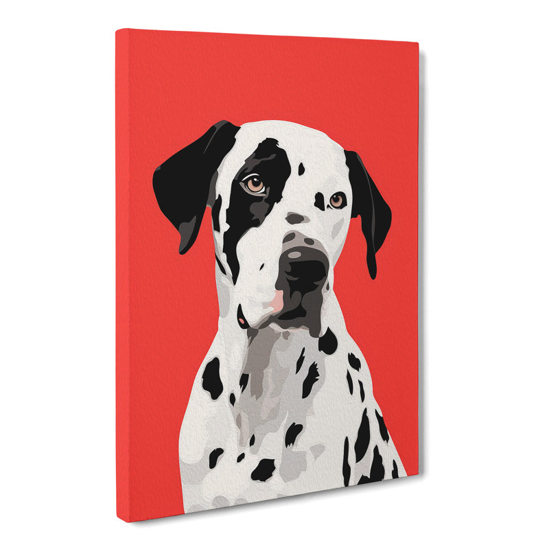Dalmation Minimalism No.3 - Wrapped Canvas