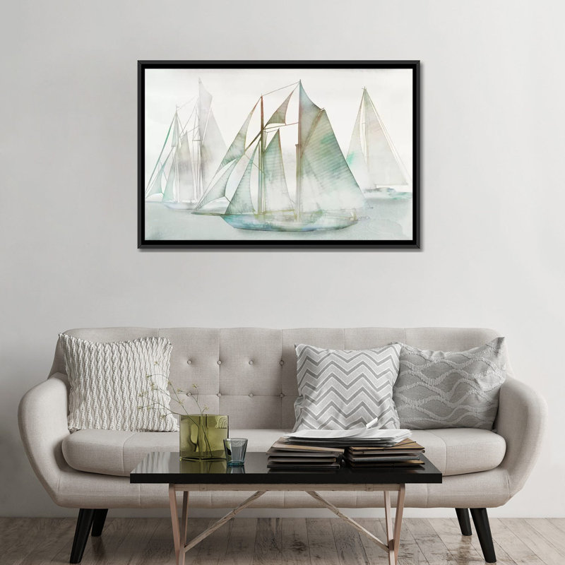 « patine i », reproduction sur toile, H 18 po x l 26 po x P 1,5 po, Toile avec cadre noir, Pas de tapis