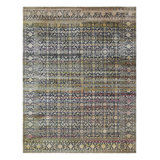 Rug & Kilim’S Oversized Samarkand Style Rug In Navy Blue With Floral Patterns
