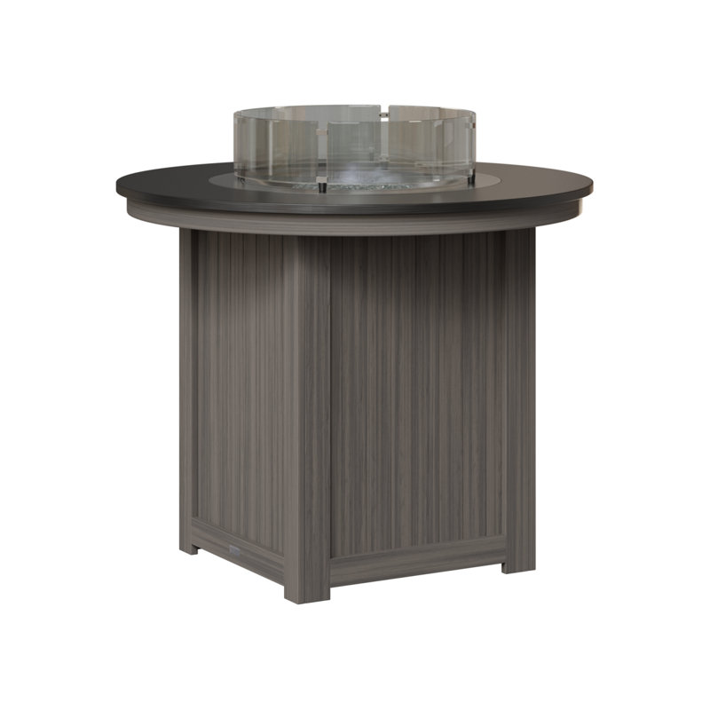 Berlin Gardens Donoma 44″ Round Counter Height Fire Pit Table, 37" H x 44" W x 44" D