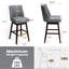 Eriqa Swivel 30.6'' Bar Stool, Blue Grey-353337458