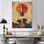 Orange fusée dans l'espace II - art mural fusée-715599677-722203356