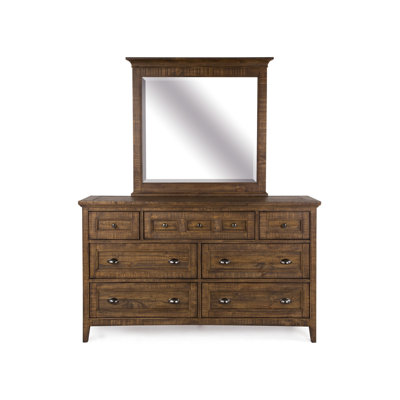 Drawer Dresser With Landscape Mirror
