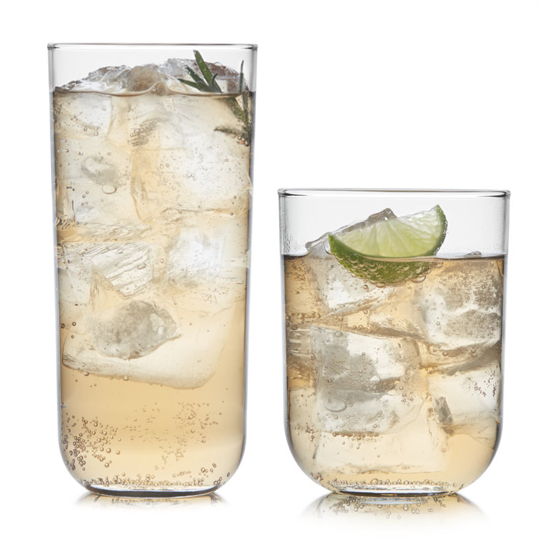 Polaris 16-Piece Tumbler and Rocks Glass Set, Axis