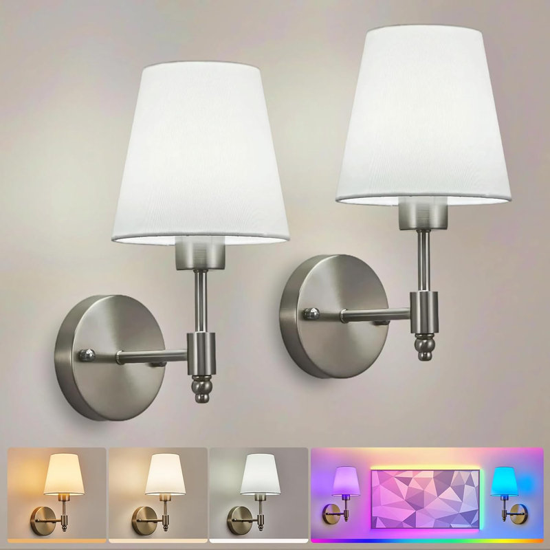 Flush Mounted Sconce, Nickel
