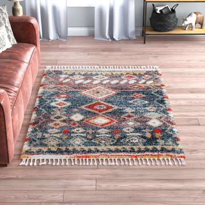 Tapis bleu Abrams
