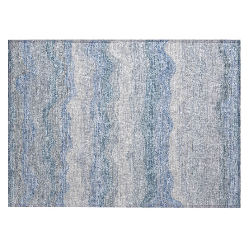 Machine Washable Indoor/Outdoor Lanphear ACN2397 Stripes Rug