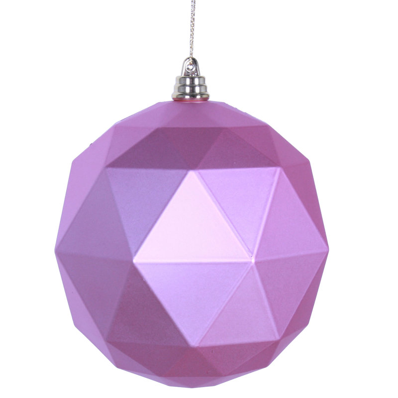 Ornement boule de Noël Holiday Décor, H 6 po x l 6 po x P 6 po, Lavande mat
