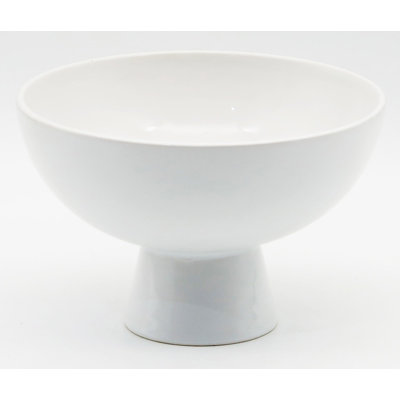 White Pedestal Bowl