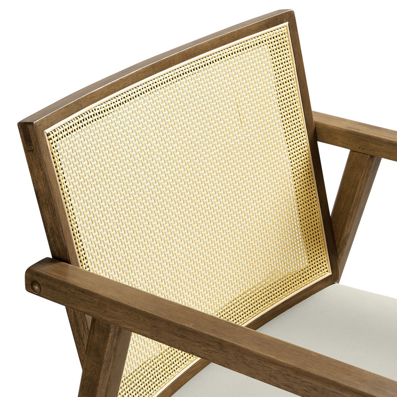 Ensemble de 2 fauteuils Thera, Similicuir chêne
