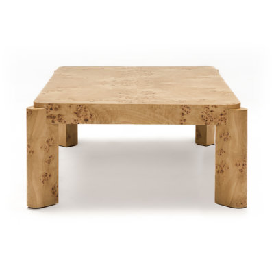 Jakus Rectangular Burlwood Coffee Table