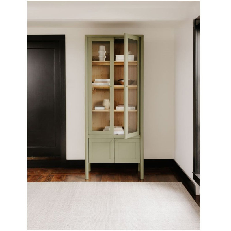 Hannah Tall Cabinet Black, Green