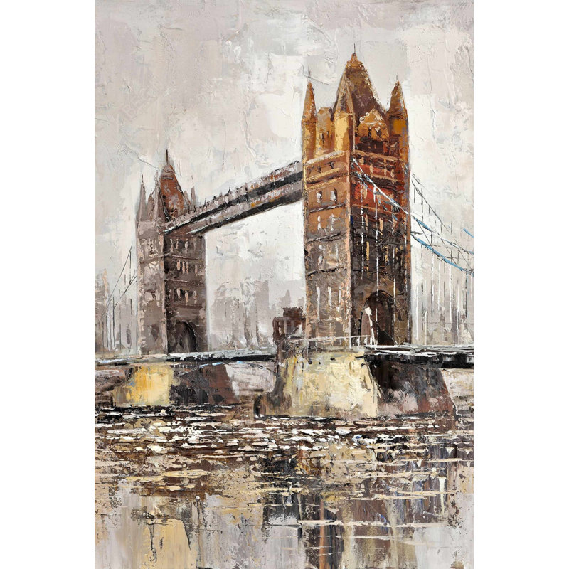 London tower bridge Bath Mat with Non-Slip Backing - Quick Dry Memory Foam Bathroom Rug - Absorbent - Modern Plush Spa-Style - Machine Washable