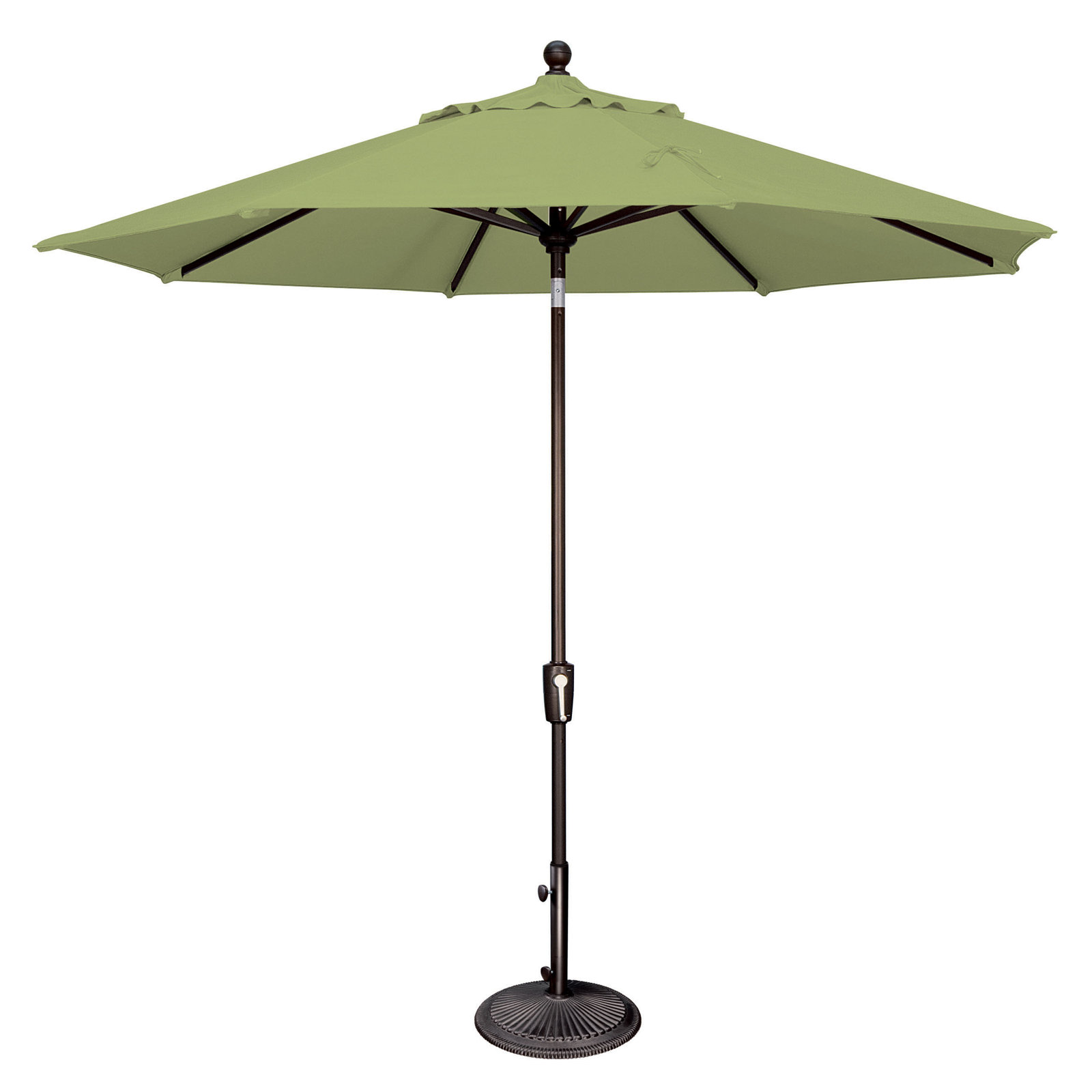 Canela 108'' Market Olefin Umbrella, Canvas Ginkgo Sunbrella® Canvas, Canvas Black