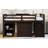 Low Study Full Loft Bed With Cabinet-2099170770