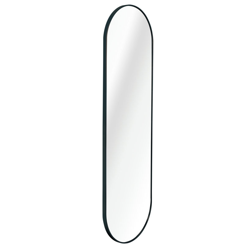 Miroir de salle de bain noir 63 po x 20 po, Noir