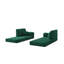 Canapé-lit modulaire de 78,8 po - Conception de bloc de pouding convertible, sur pied avec accoudoirs, canapé à compression confortable pour le salon et la chambre à coucher - Sj-green