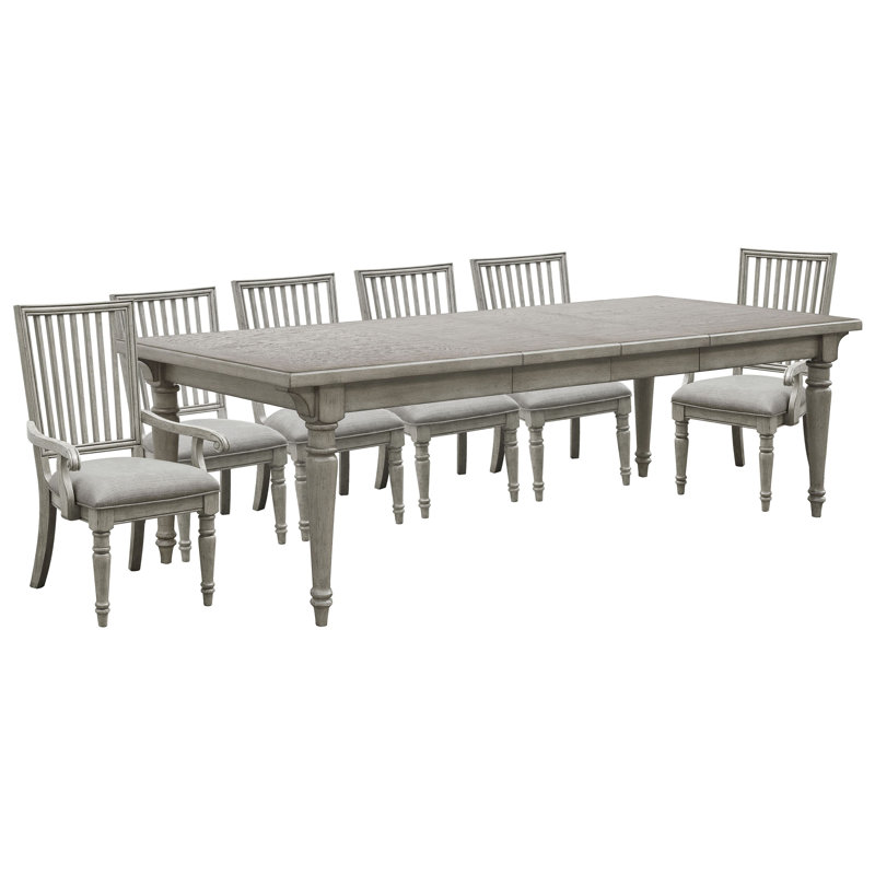 Table de salle à manger Branice, 7 pièces: table, 6 chaises