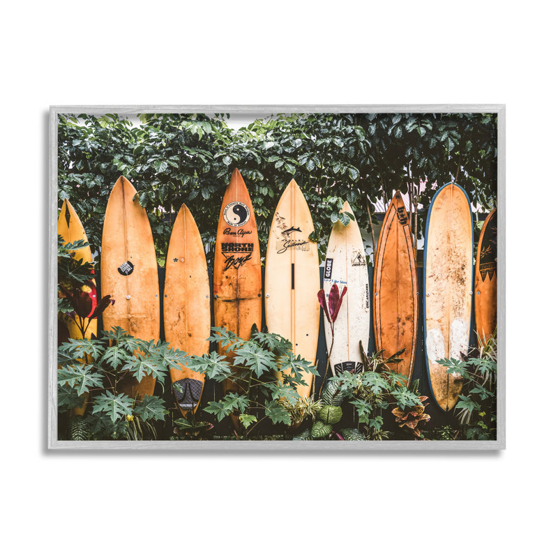 Stupell Industries, planches de surf dans la nature, giclée par Krista Broadway, H 16 po x l 20 po x P 1,5 po