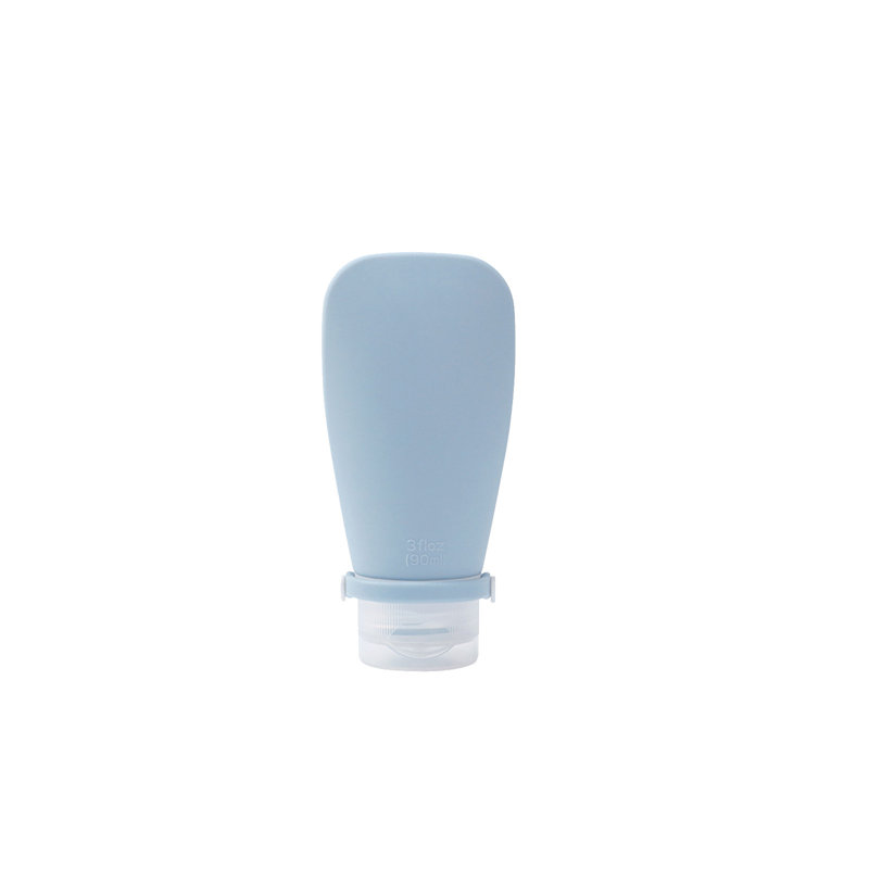 Bouteille d'eau 90 ml, échantillon de cosmétiques, bouteille vide, shampooing et gel pour la douche, extrusion, ensemble de bouteilles en plastique, lavage portable, couvercle rabattable pour une compression facile