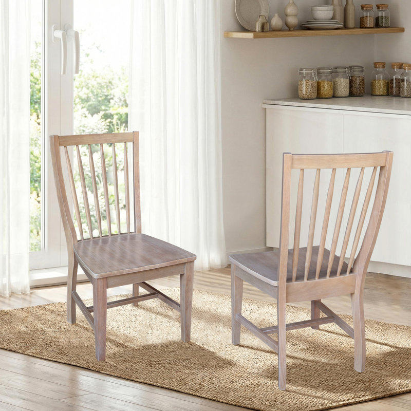Audrey Solid Wood Dining Chair, Sandstone