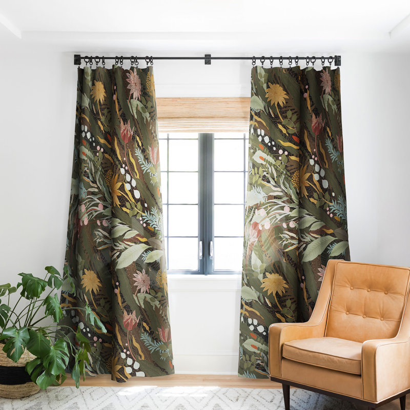 Yordin Blackout Curtain Single Panel, 50" W x 108" L