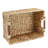 Handmade Water Hyacinth Storage Basket Set with Wood Handles (Set of 4)