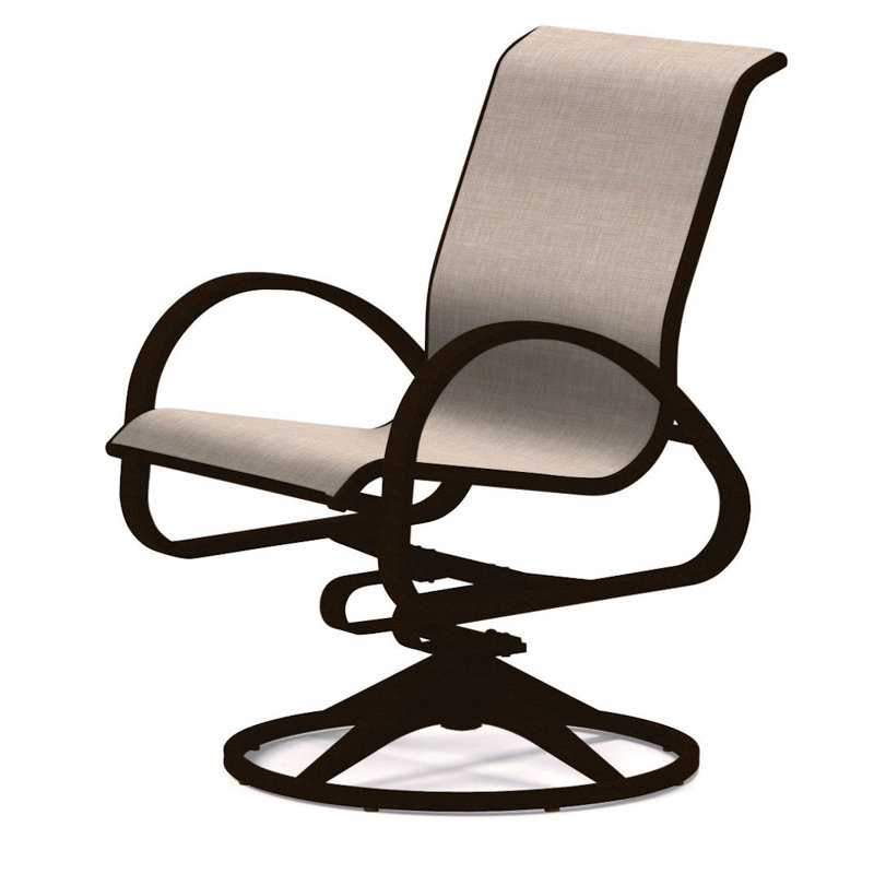 Fauteuil de patio pivotant Hiraku, Kona texturé, Naturel