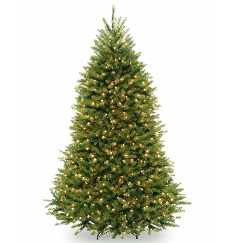 The Holiday Aisle® 7.5ft. Dunhill Fir Tree, with PowerConnect Clear Lights
